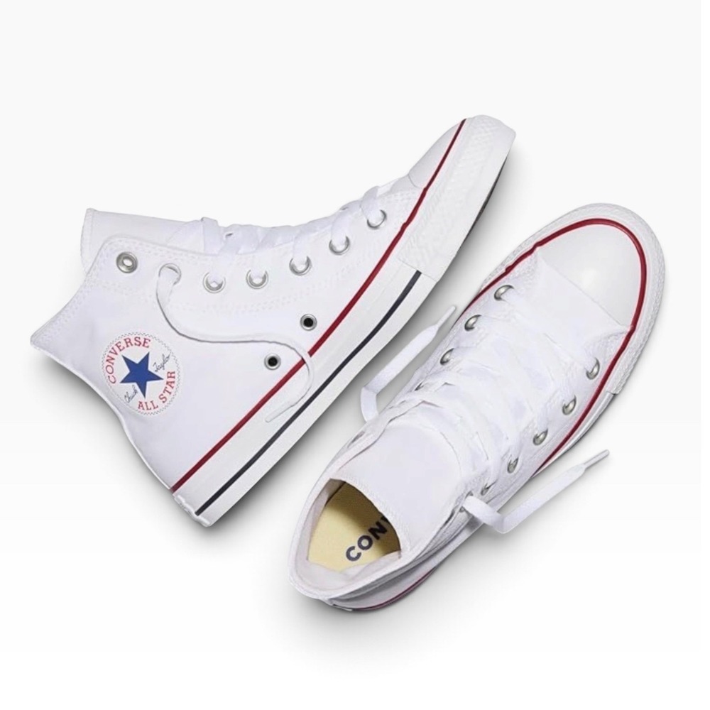 Converse Chuck Taylor All Star High Top Optical White W7650 Womens 9.5 Sneaker